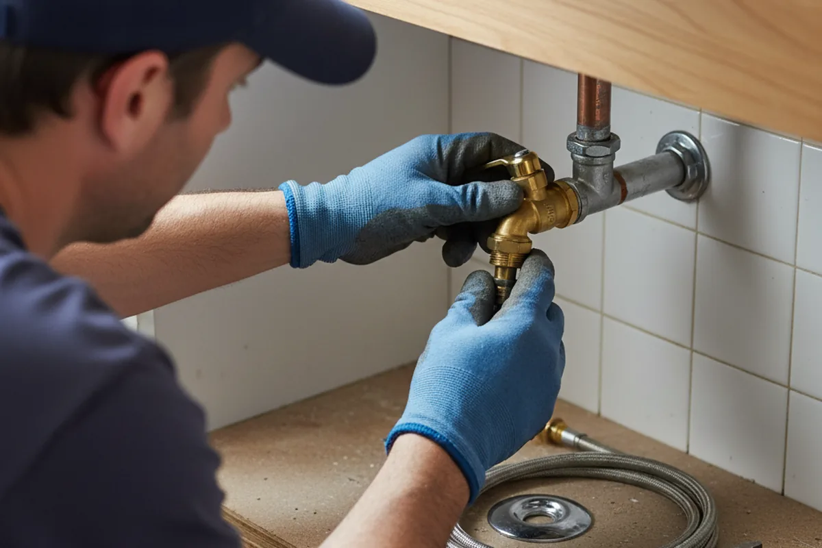 Shutoff valve and fitting work during Repiping in Pensacola